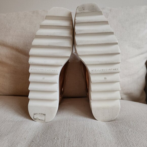 Stella McCartney Elyse Rose Gold Star Platforms - EUC - Picture 6 of 14